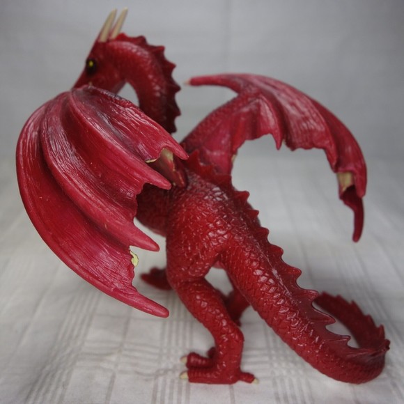 Mojo Red Dragon Fantasy action toy figurine display mythical legends - Picture 3 of 9